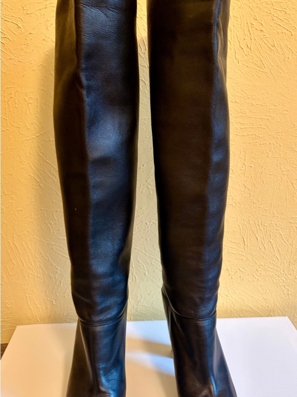 Stuart Weitzman Tall Black Leather Boots